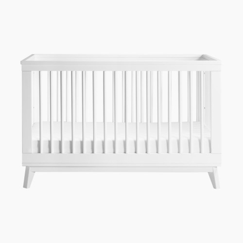 babyletto Scoot 3-in-1 Convertible Crib with Toddler Bed Conversion Kit - White