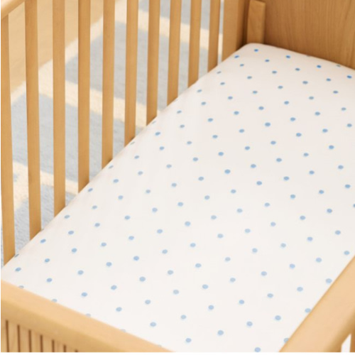Organic Shadow Dot Crib Fitted Sheet