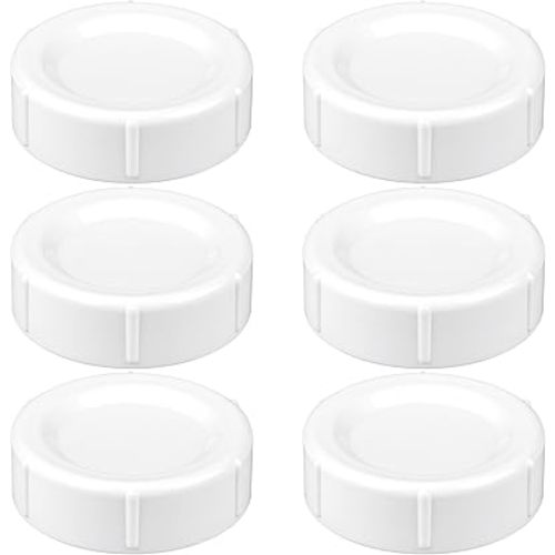 Travel and Storage Baby Bottle Caps for Dr. Brown’s Natural Flow Wide-Neck Bottles, Baby Bottle Lids Replacement with Sealing Gasket, Leak-Proof, BPA-Free, Pack of 6