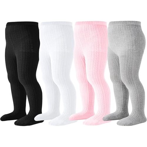 Baby Tights Toddler Cable Knit Tights Cotton Warm Leggings Pantyhose Soft Stockings