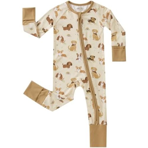 pureborn Baby Boys Girls Sleeper Snug Fit Viscose from Bamboo Pajamas 0-24 Months
