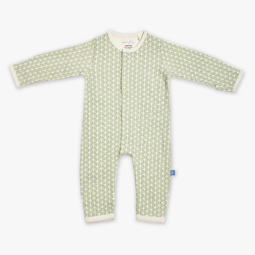 green cable leaf organic cotton magnetic coverall – Magnetic Me