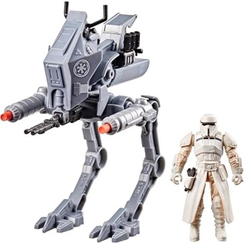 Star Wars ActionVerse AT-RT & Imperial Remnant AT-RT Driver, Action Figure & Vehicle, Star Wars: The Mandalorian & Grogu Toys for Boys & Girls Ages 4+