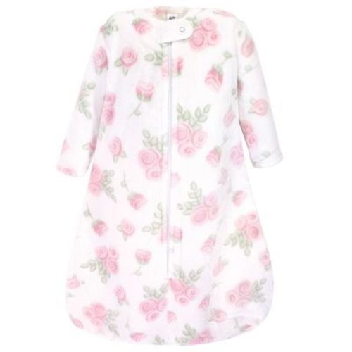 Hudson Baby Infant Plush Sleeping Bag, Sack, Blanket, Pink Rose, 12-18 Months