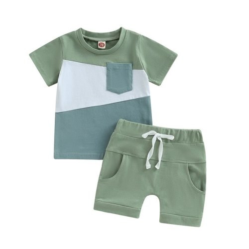 Colorblock T-Shirt Set
