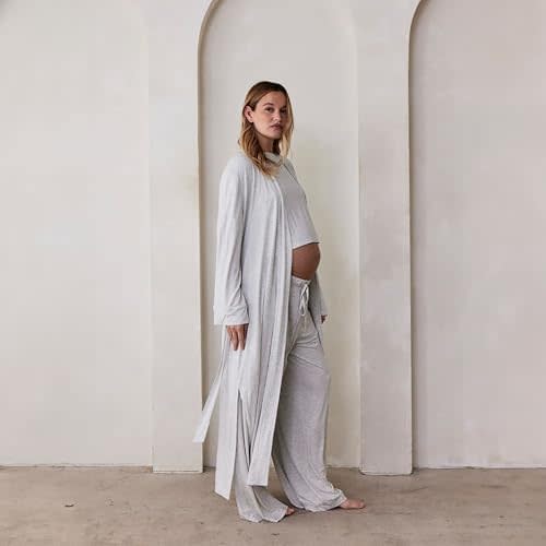 BUMPSUIT Cloud Lounge Robe - Buttery Soft Maternity Robe for Ultimate Comfort and Relaxation | Hospital Gown