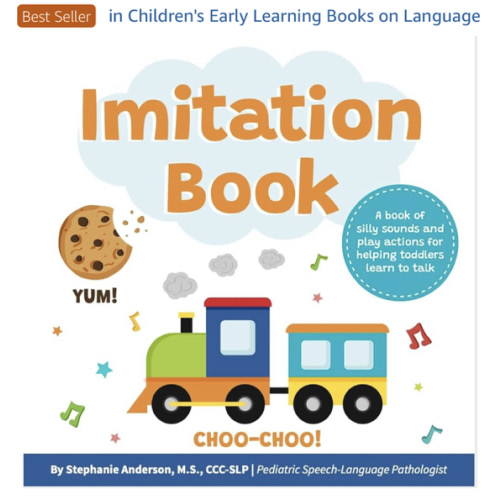 Imitation Book: Interactive & Fun Learn to Talk Board Book For Toddlers Ages 0-4, Written by a Speech Therapist