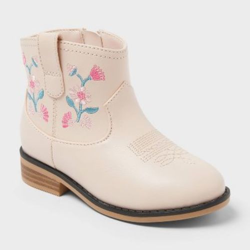 Toddler Whitley Embroidered Western Boots - Cat & Jack™ Blush