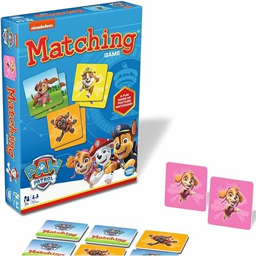 Wonder Forge Paw Patrol Matching Game: Educational Memory Challenge with Chase & Skye - Fun Kids' Board Game for Ages 3+ - Toddler Learning Toy