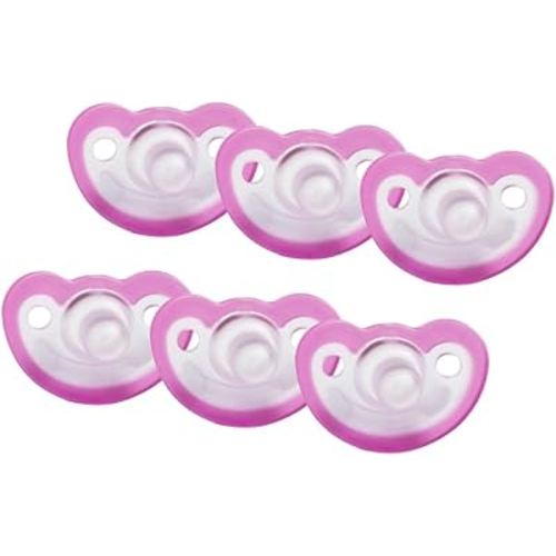 JollyPop 0-3 Months Pacifier 6 Pack Unscented - Pink