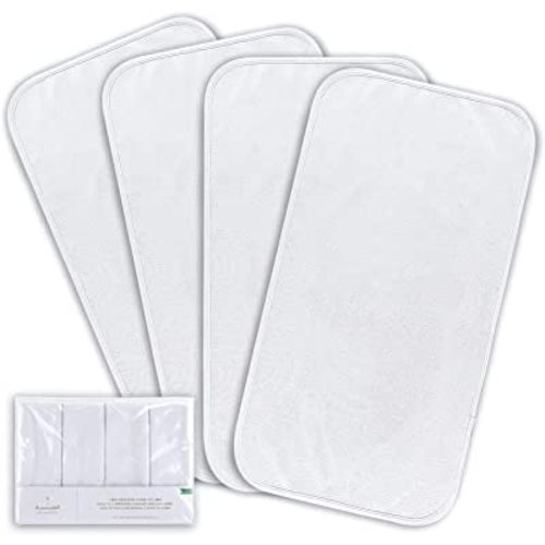 The Peanutshell Waterproof Diaper Changing Pad Liners | 4 Pack Set for Changing Pad, Bassinet or Crib | Washable & Reusable