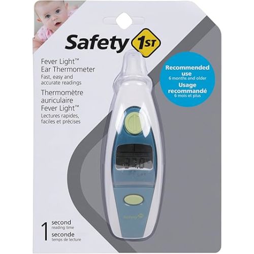 Safety 1st Fever Light Ear Thermometer, Spring Green