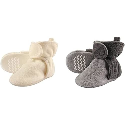 Hudson Baby Cozy Fleece Booties, 2-Pack