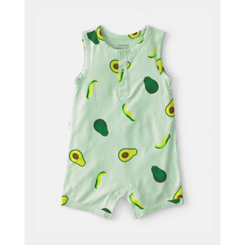 Baby Avocado PurelySoft Romper - Green | Carter's