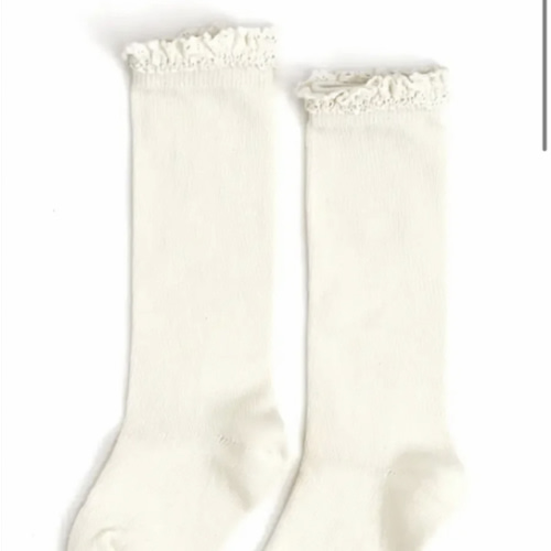 Lace Top Knee High Socks
