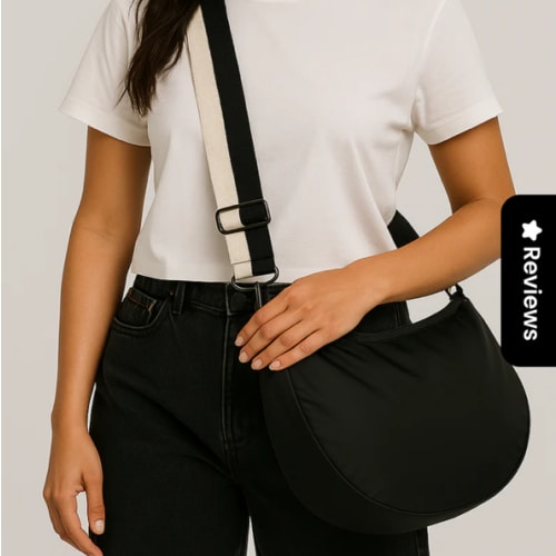 BLACK CROSSBODY BAG