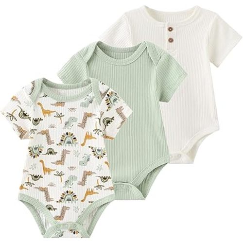 Baby Bodysuit Boy Girl Clothes Soft Newborn Infant Outfit Short Sleeve Romper