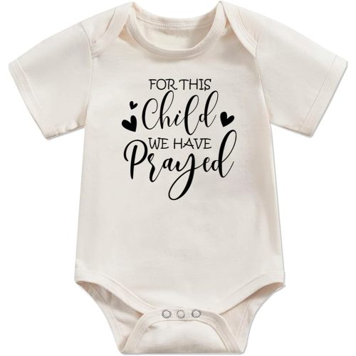 Newborn Infant Baby Boys Girls Funny Letters Print Bodysuit Short Sleeve Romper Pregnancy Announcements