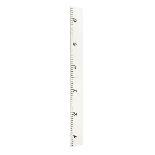 Kate & Laurel All Things Decor 8"x72" Growth Chart Wood Wall Ruler White