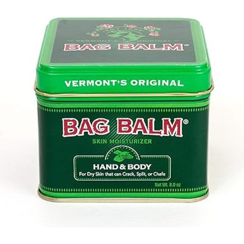 Bag Balm Vermont's Original for Dry Chapped Skin Conditions 8 Ounce Tin