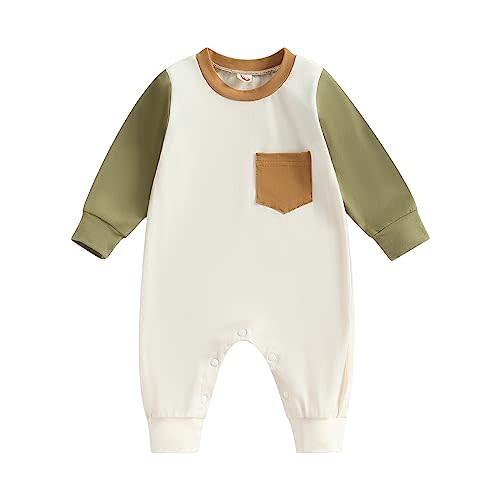 Casual Fall Winter Clothes Infant Baby Boy Long Sleeve Romper Jumpsuit Playsuit One Piece Outfit