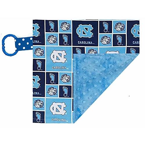Future Tailgater North Carolina UNC Tar Heels Licensed 10 x 10 Baby Crinkle Minky Lovey