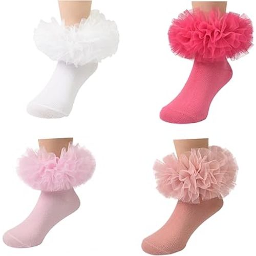 Girls socks and stockings fluffy frilly princess dress socks lace dance dress socks newborn/infant/toddler/girls