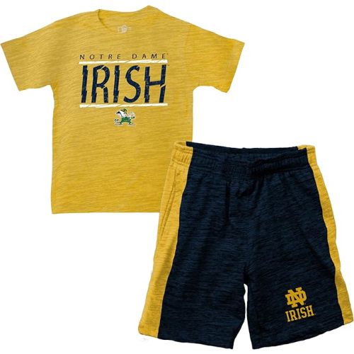 Wes and Willy Little Boys Sports Fan College Team Short and Shirt Set