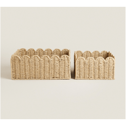 SCALLOPED BASKET - Light beige | ZARA United States