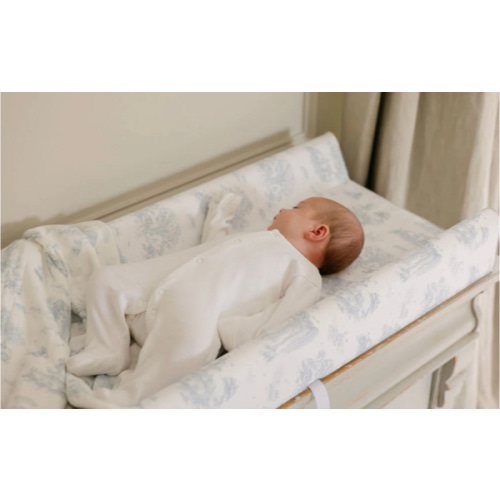 Spring Toile Blue Contour Change Pad