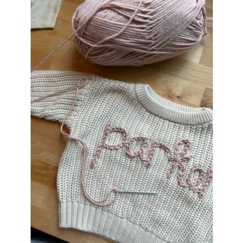 Hand Embroidered Baby/Toddler Sweater