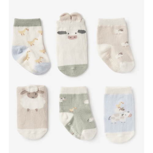 On the Farm Non Slip Baby Socks