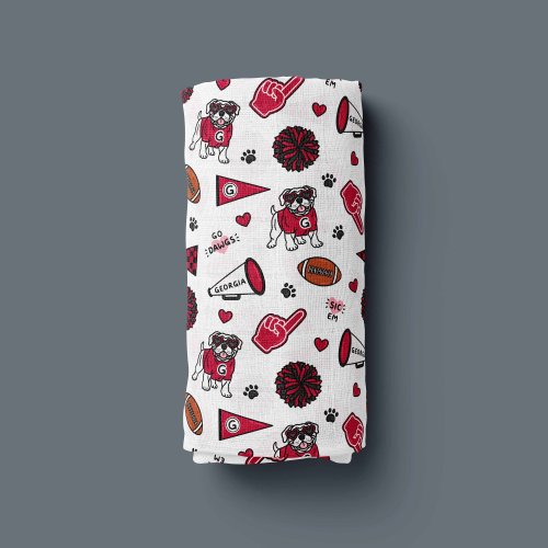 Georgia Football Baby Swaddle | Georgia Swaddle | Dawgs Football Blanket | Georgia Football Baby Gift | Dawgs Baby Gift