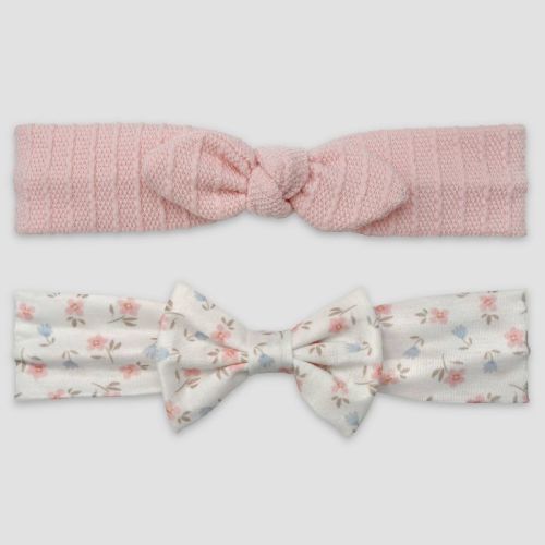 Carter's Just One You® Baby Girls' 2pk Floral Headwrap - Pink Newborn