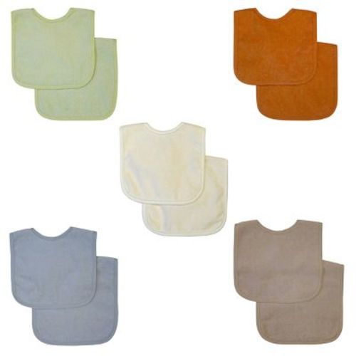 Neat Solutions Water-resistant Lined Infant Bib Set - Neutral Soft - 10pk