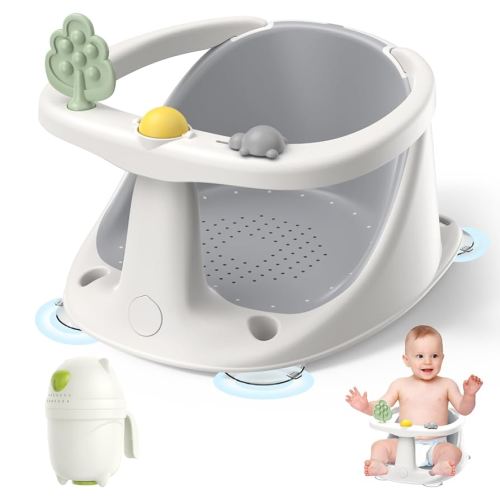 Baby Bath Seat: Infant Bath Seats for Babies Sitting Up - Toddler Bath Seat for Babies 6 Months & Up Baby Bathtub Seat with Non-Slip Suction Cups Baby Bath Tub Chair for Shower