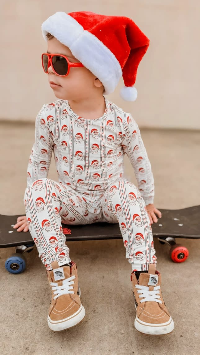 Vintage Santa Bamboo Christmas Pajamas