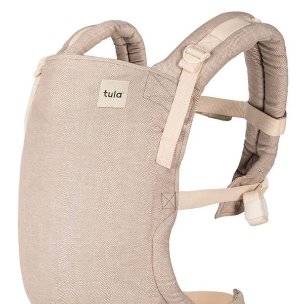 Linen Ergonomic Baby Carrier - Free-To-Grow Sand Tan – Baby Tula US