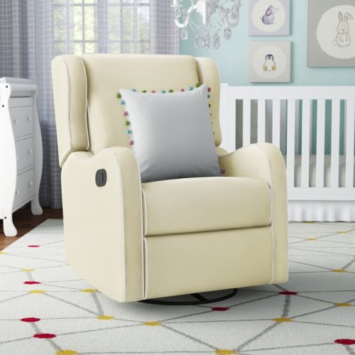 Albie Upholstered Swivel Reclining Glider
