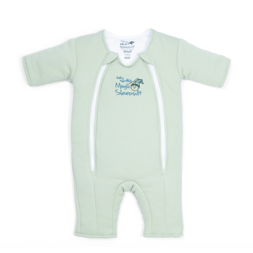 Sage Green Baby Merlin’s Magic Sleepsuit – 100% Cotton Sleep Solution