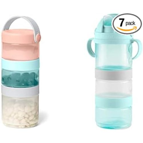 Skip Hop Formula, Sip & Snack Container Gift Set with Formula to Food Container and Sippy Cup Container Tower