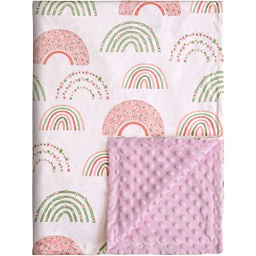 Soarwg Kids Baby Blanket Unisex Newborn, Super Soft Comfy Rainbow Blankets, for Toddler Baby Nursery Bed Blanket Stroller Crib Shower Gifts, 30 x 40 Inch