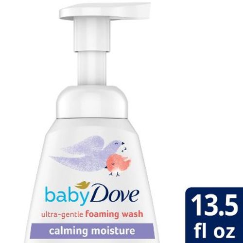 Baby Dove Calming Moisture Foaming Bath Wash - 13.5 Fl Oz