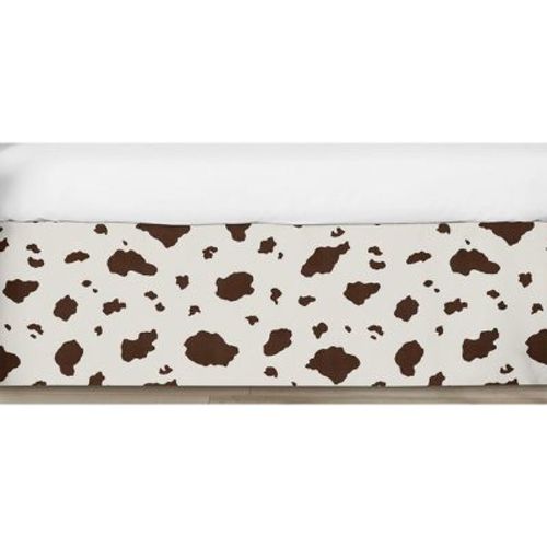 Sweet Jojo Designs Gender Neutral Unisex Baby Crib Bed Skirt Wild West Cowboy Ivory And Brown