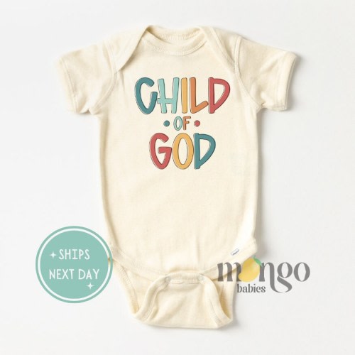 Cute Baby Onesies® Brand Child of God Baby Announcement Baby Shower Gift for Newborn Clothes Cute Religious I love Jesus Tshirt for Kid 2236