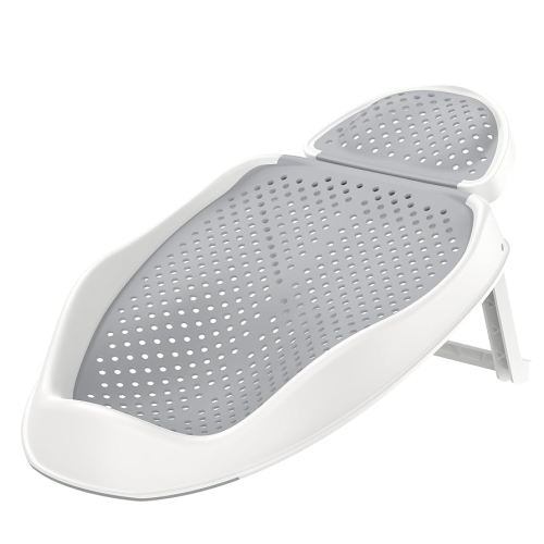 Foldable Baby Bathtub Support, Ergonomic Mesh Infant Bathtub, Portable Baby Bath Tub for Newborn Babies 0-6 Months, Grey