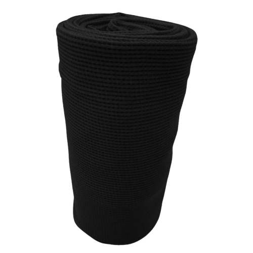 Organic Cotton Waffle Swaddle Blanket, Black