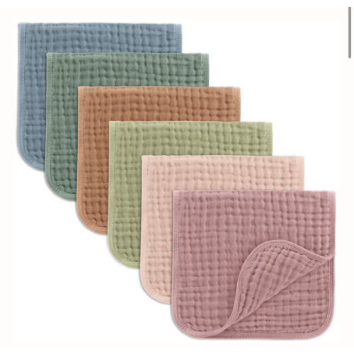 Muslin Burp Cloths in Multicolor – Comfy Cubs