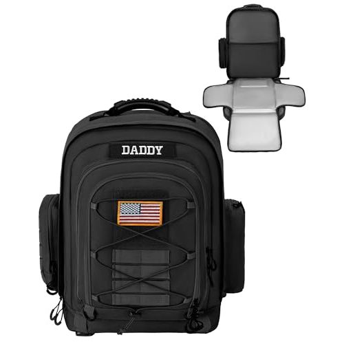 kcross Dad Diaper Bag for Men with Changing Pad, Large Dad Diaper Bags for Baby, Baby Backpack Bag for Traveling