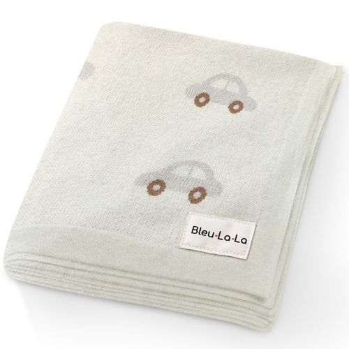 Baby Blanket For Boys - 100% Luxury Cotton Soft Knit Swaddle Blanket For Newborns And Infants Baby Boys And Girls - Cars - Cream